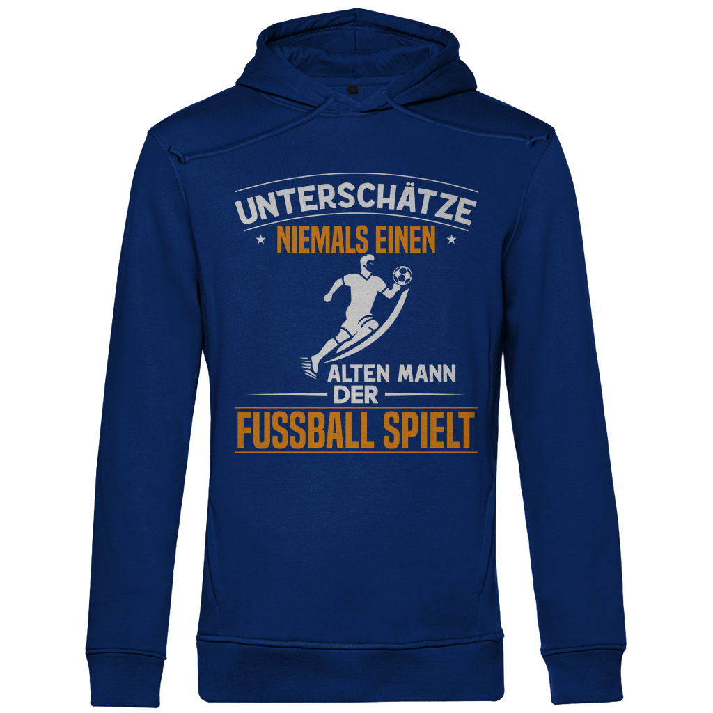 Herren Premium Bio Hoodie Unterschätze Niemals
