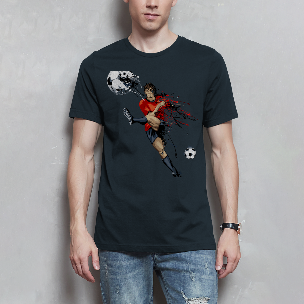 Herren T-Shirt Fußballer