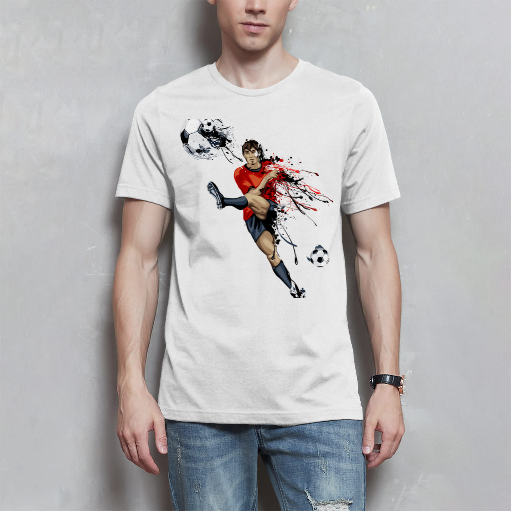 Herren T-Shirt Fußballer