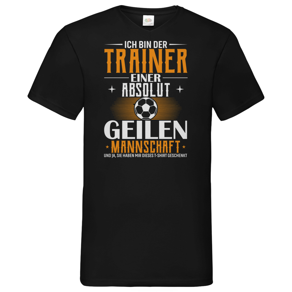 Herren Basic V-Neck T-Shirt Trainer