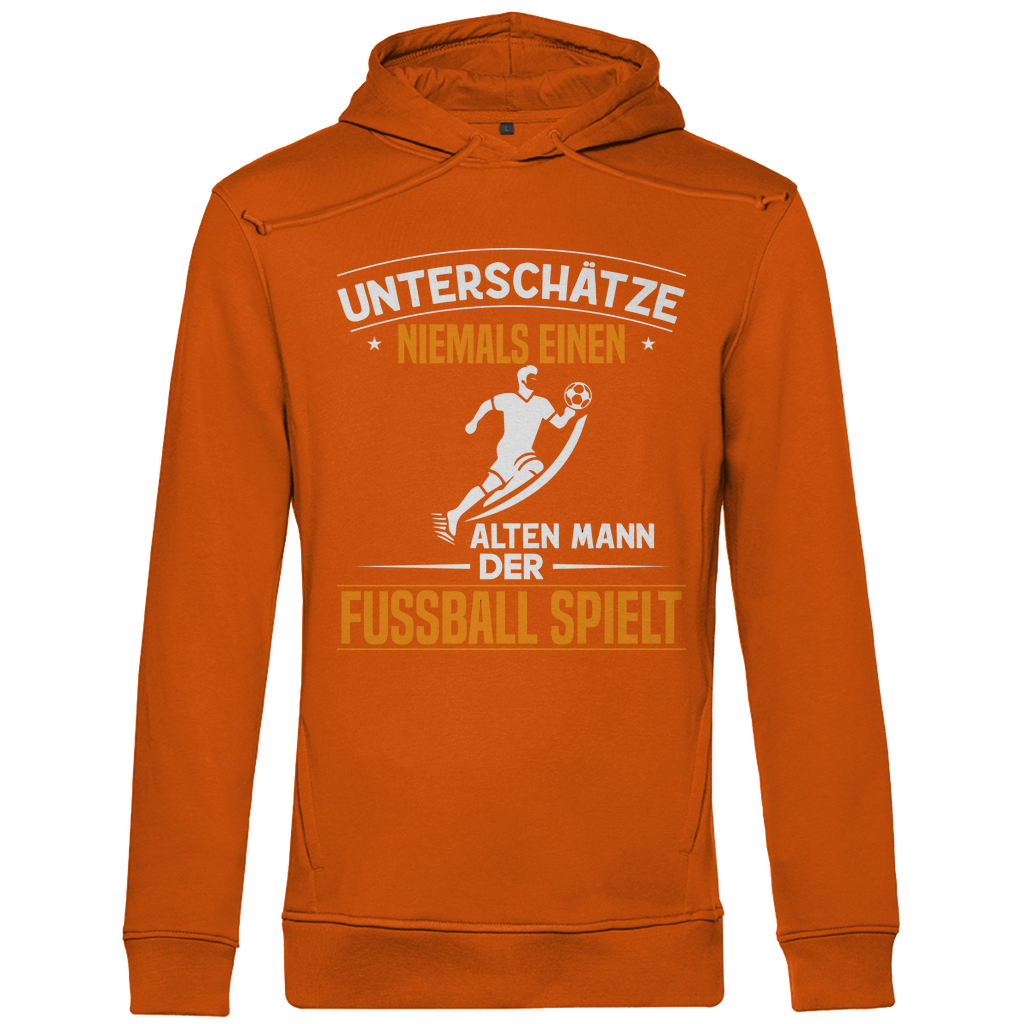 Herren Premium Bio Hoodie Unterschätze Niemals