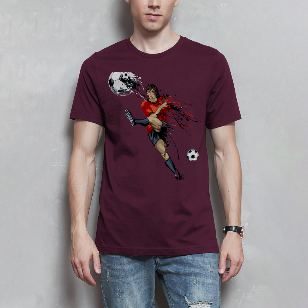 Herren T-Shirt Fußballer
