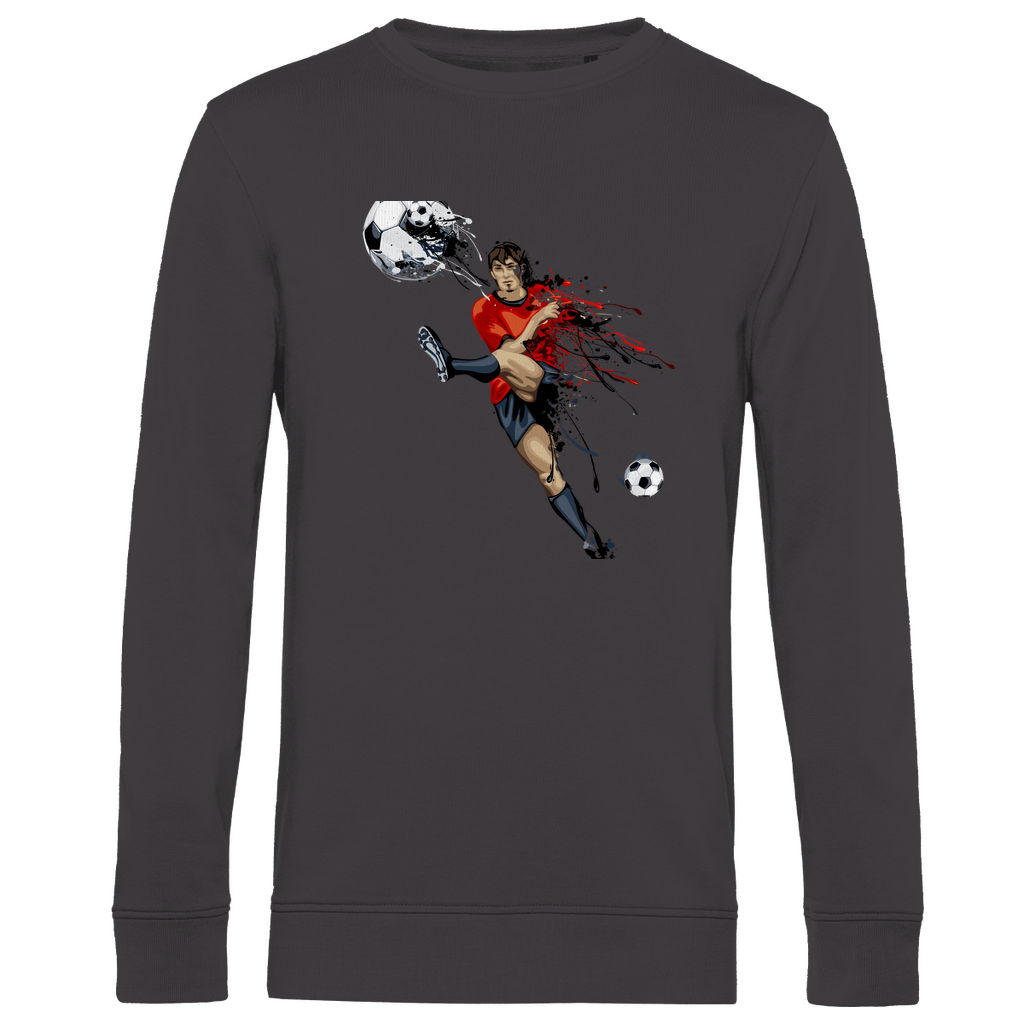 Herren Premium Bio Sweatshirt Fußballer