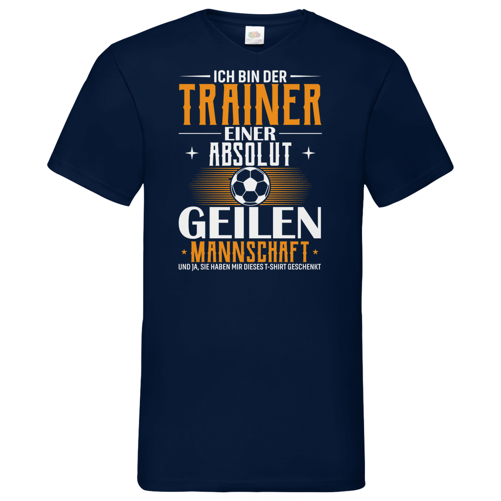 Herren Basic V-Neck T-Shirt Trainer