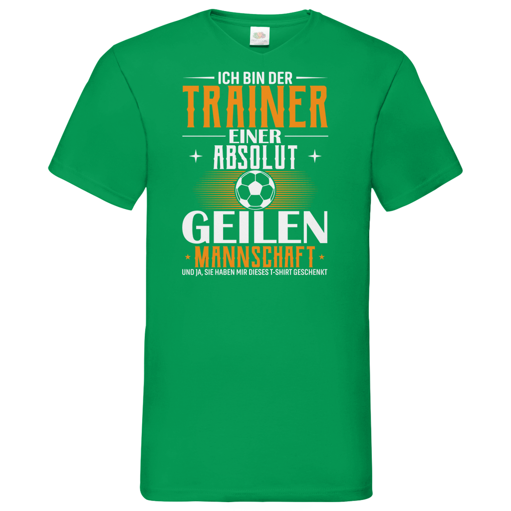 Herren Basic V-Neck T-Shirt Trainer