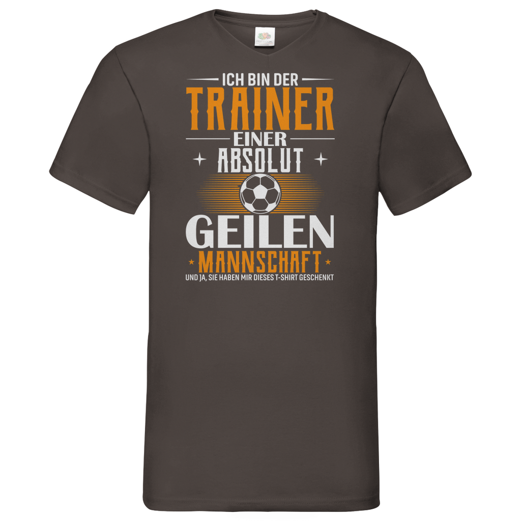 Herren Basic V-Neck T-Shirt Trainer