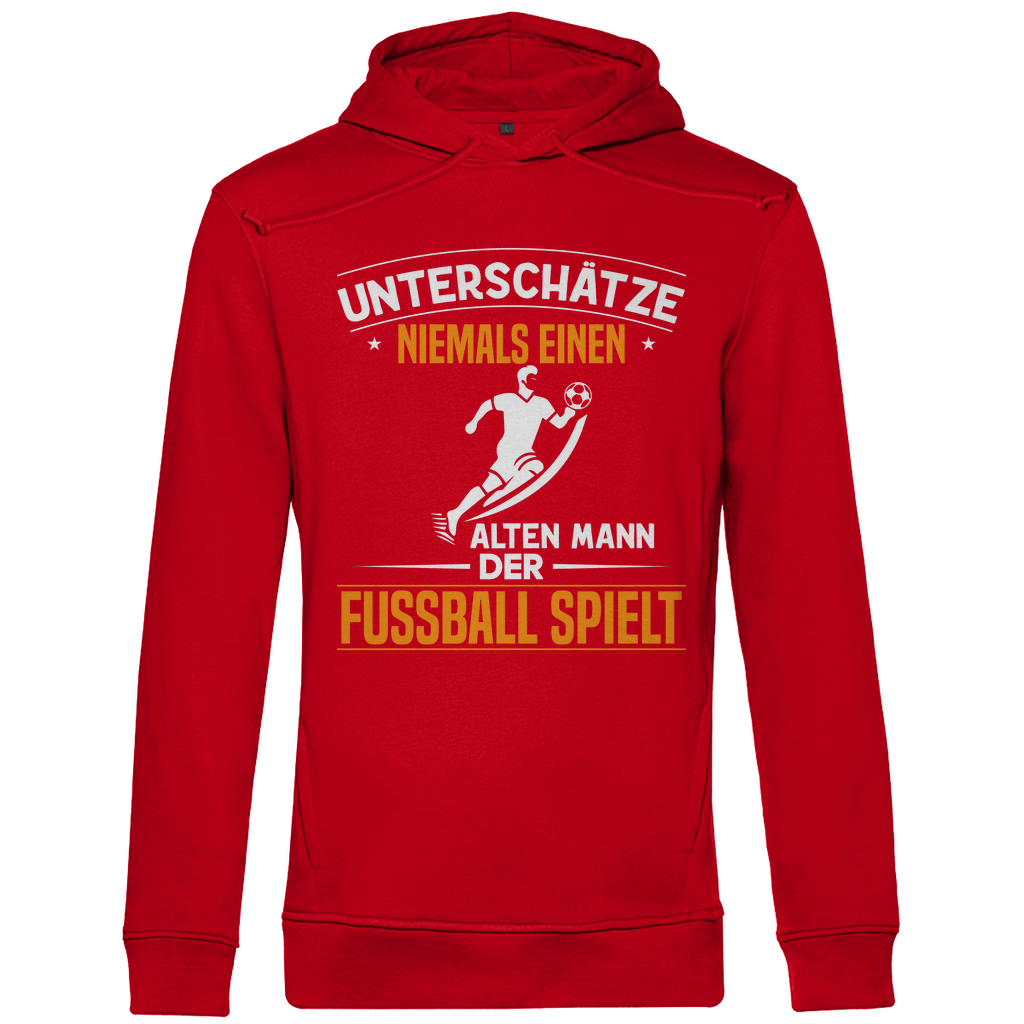 Herren Premium Bio Hoodie Unterschätze Niemals