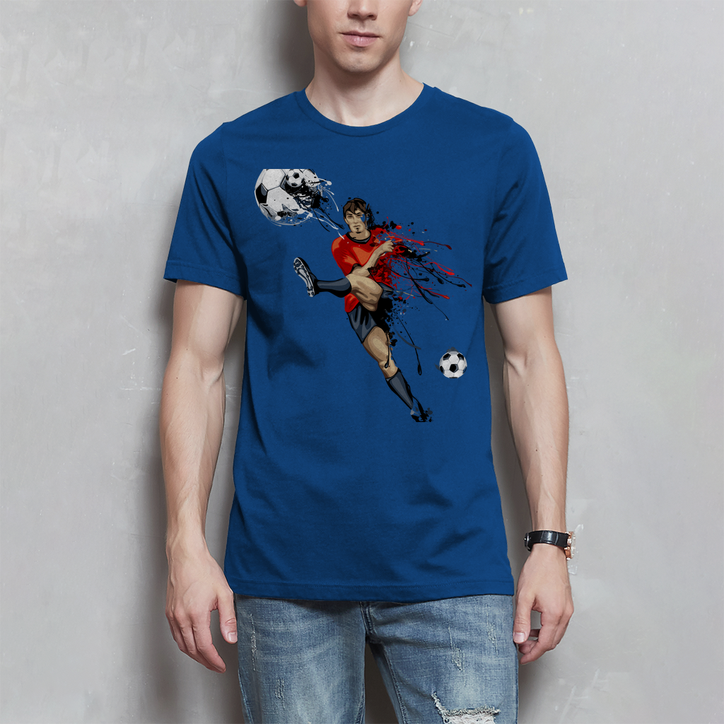 Herren T-Shirt Fußballer
