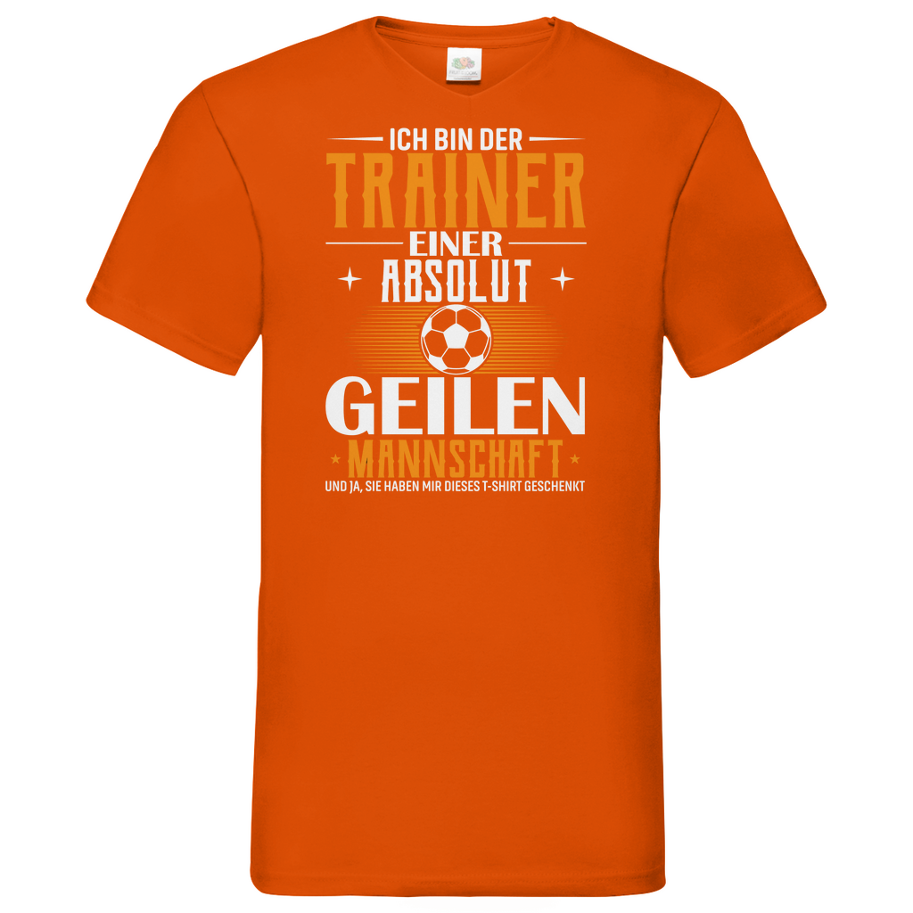Herren Basic V-Neck T-Shirt Trainer
