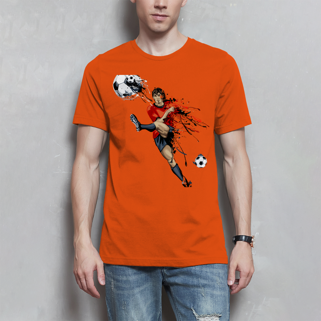 Herren T-Shirt Fußballer