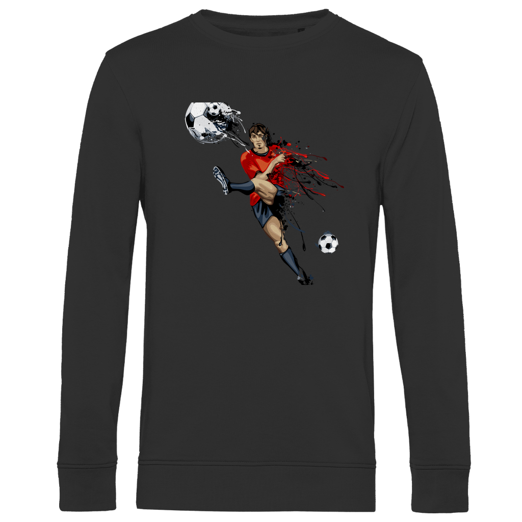 Herren Premium Bio Sweatshirt Fußballer