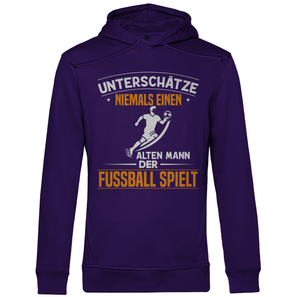 Herren Premium Bio Hoodie Unterschätze Niemals