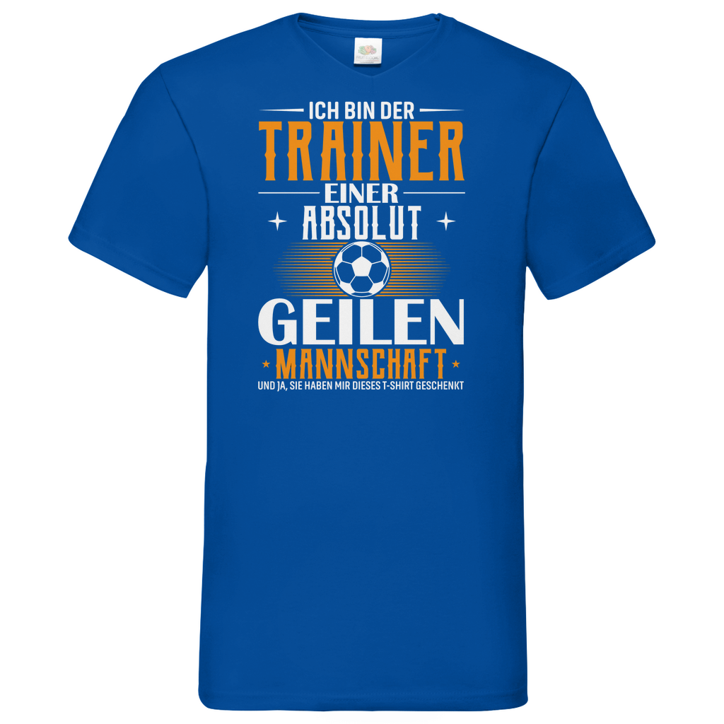 Herren Basic V-Neck T-Shirt Trainer
