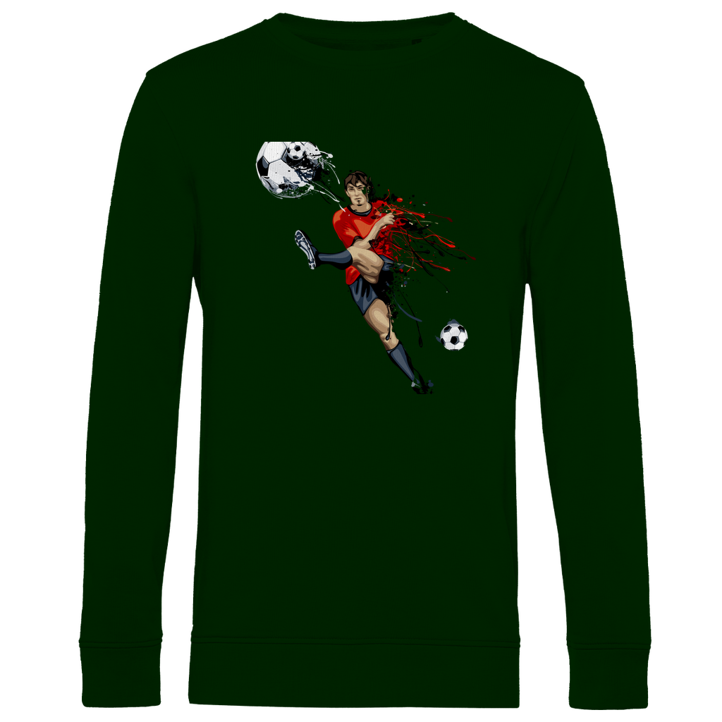 Herren Premium Bio Sweatshirt Fußballer