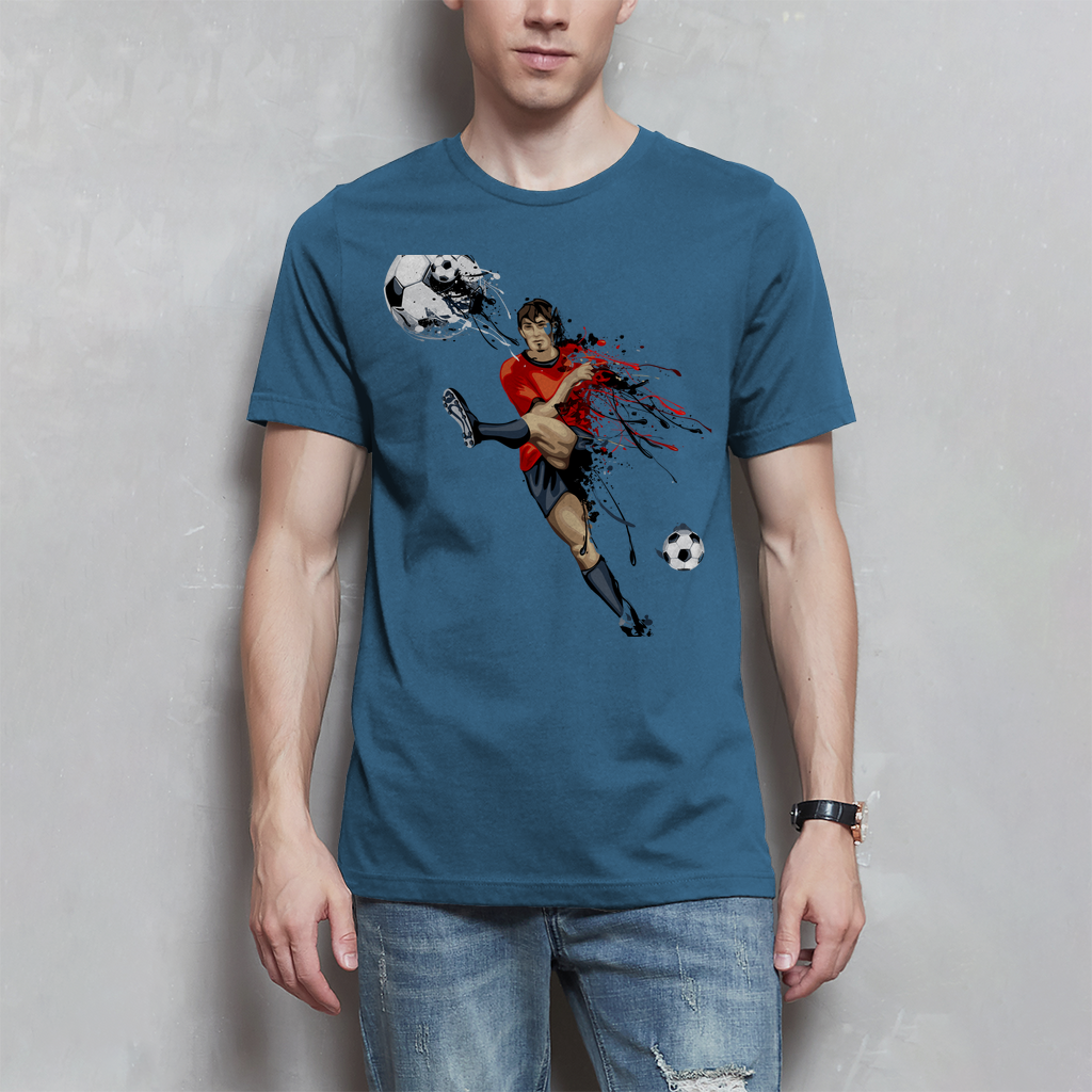 Herren T-Shirt Fußballer