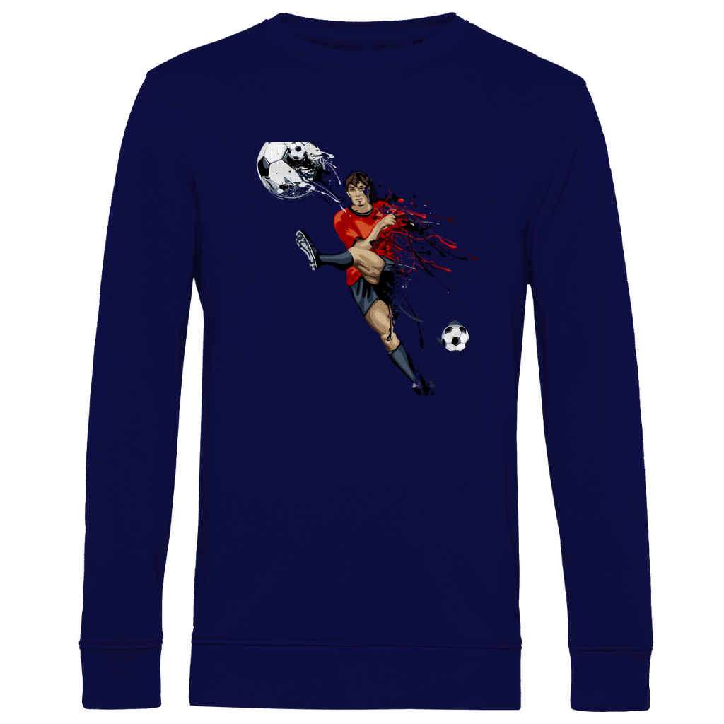 Herren Premium Bio Sweatshirt Fußballer
