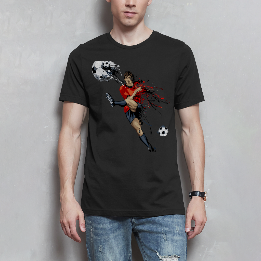 Herren T-Shirt Fußballer