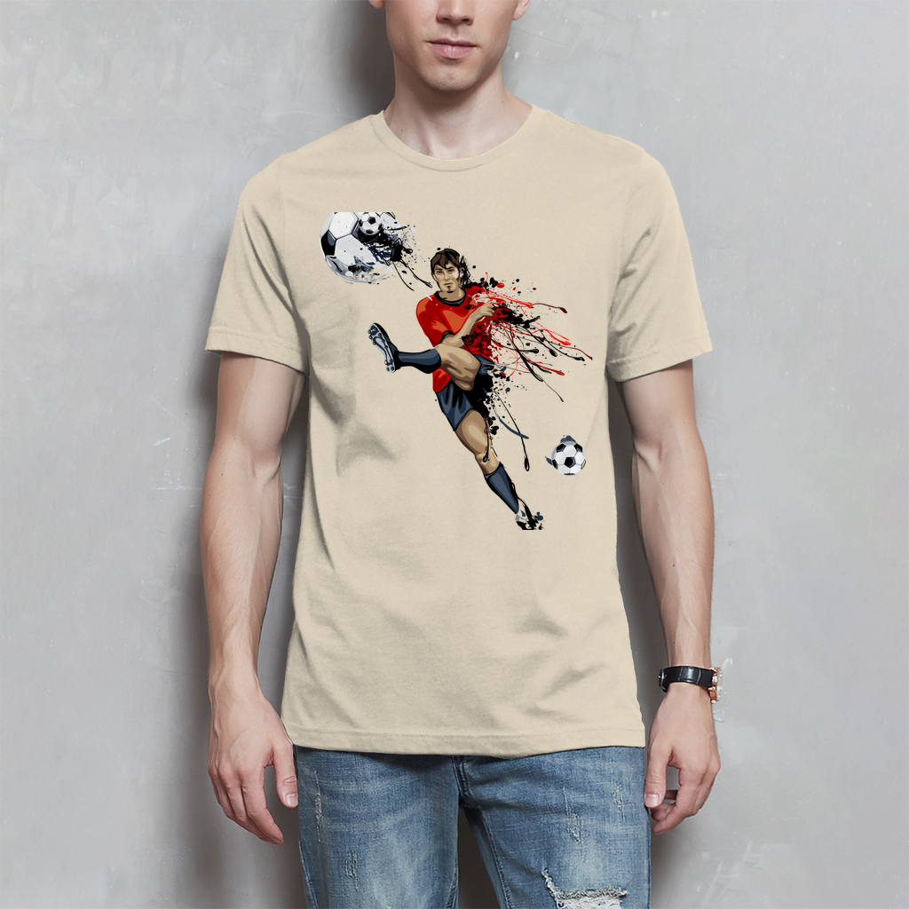Herren T-Shirt Fußballer