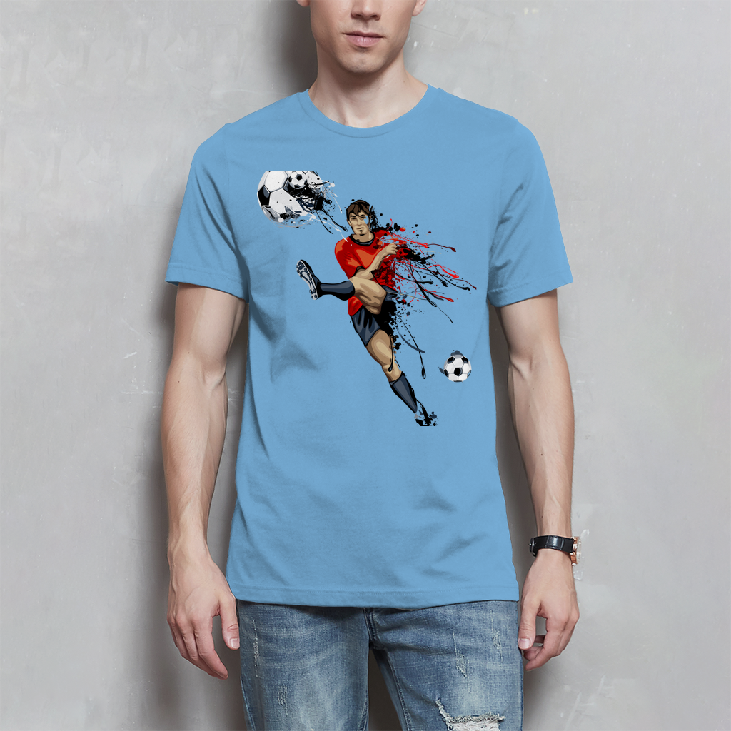 Herren T-Shirt Fußballer