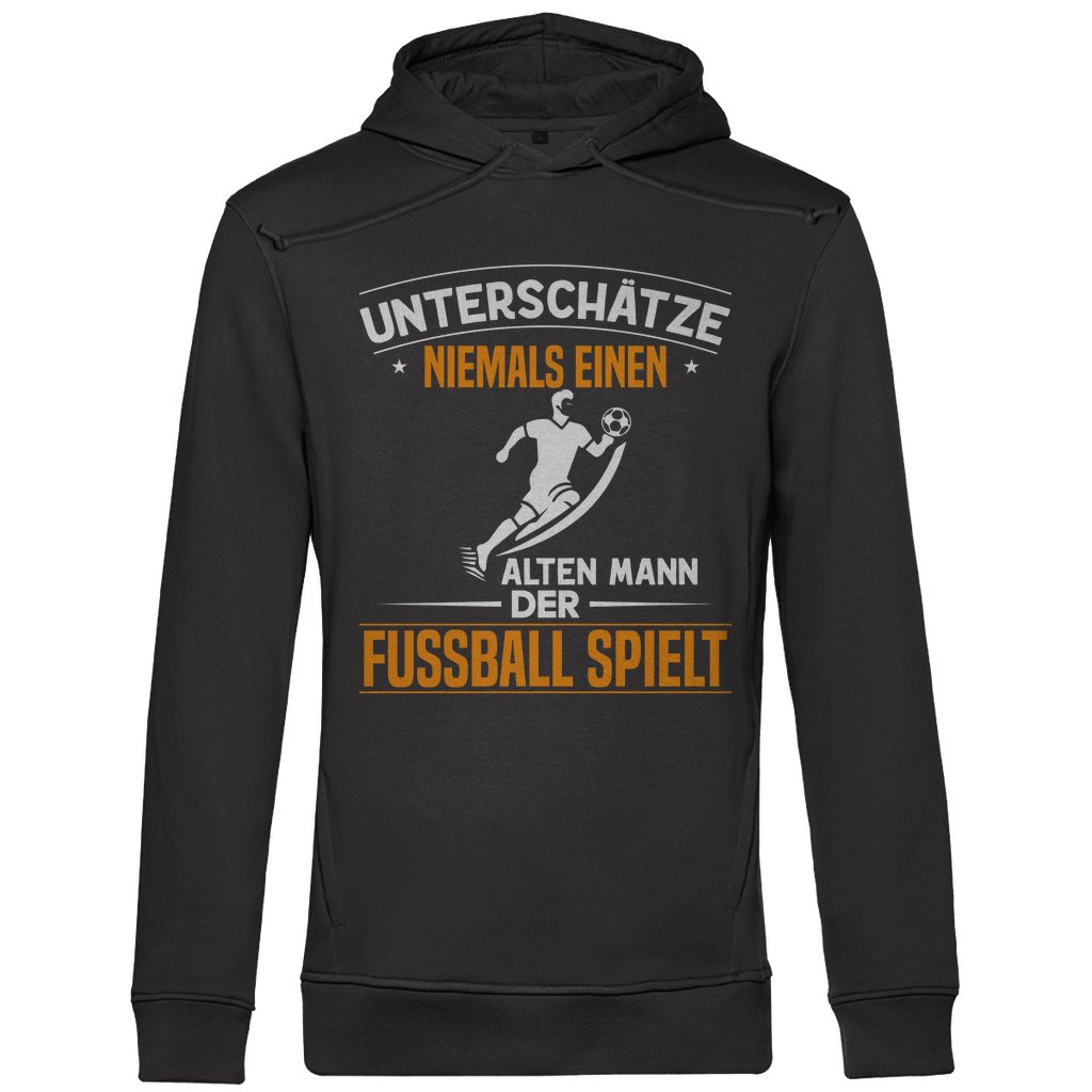 Herren Premium Bio Hoodie Unterschätze Niemals