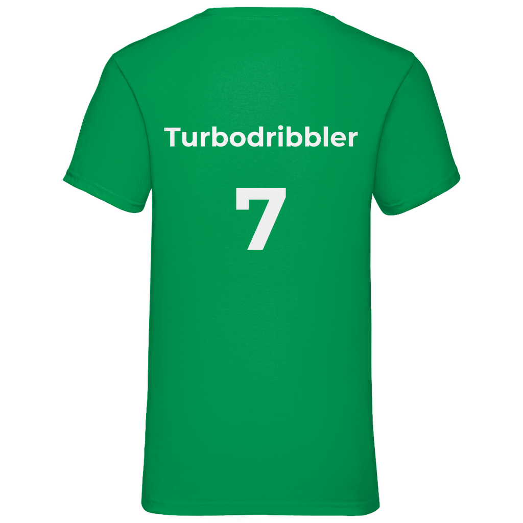 Herren Basic V-Neck T-Shirt Turbodribbler