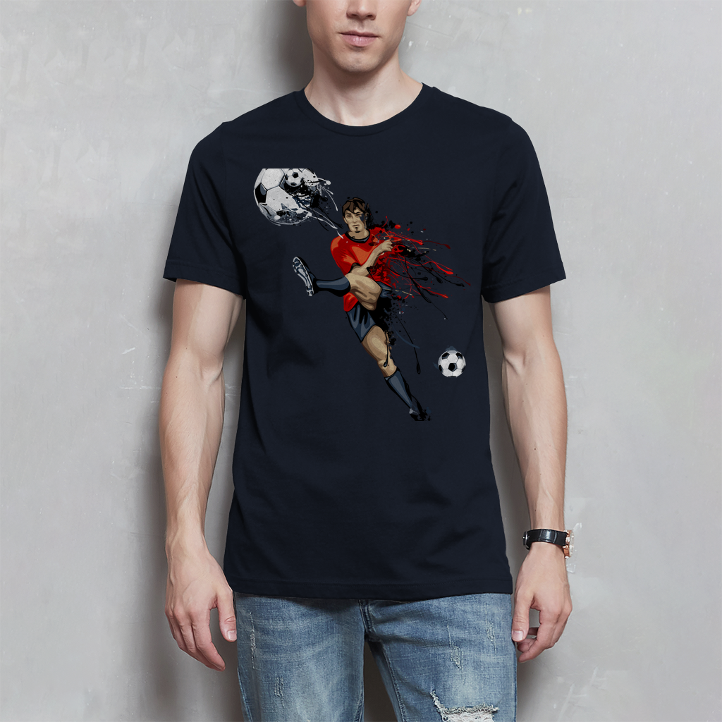 Herren T-Shirt Fußballer