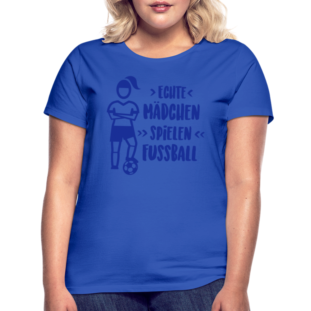 Echte Mädchen, T-Shirt, Damen - Royalblau