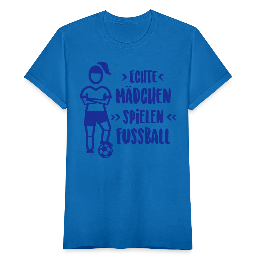 Echte Mädchen, T-Shirt, Damen - Royalblau