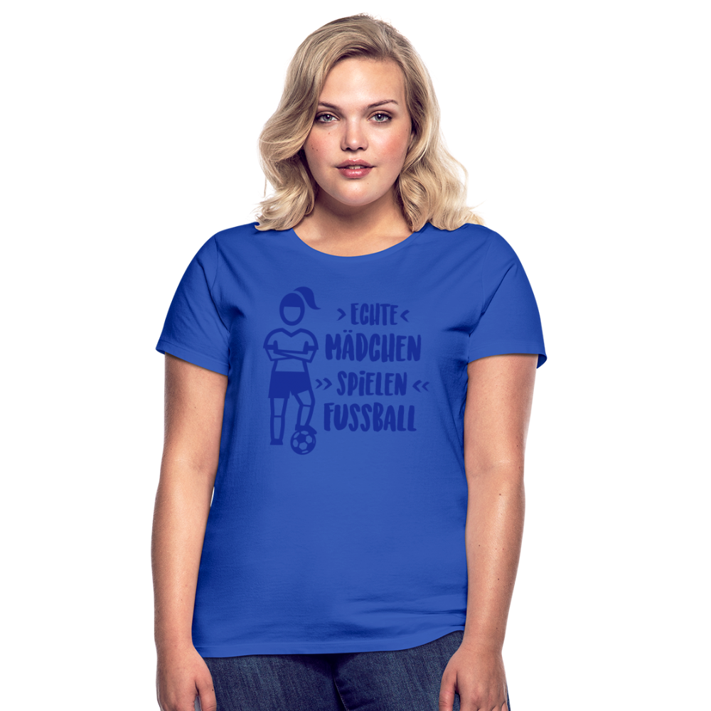 Echte Mädchen, T-Shirt, Damen - Royalblau