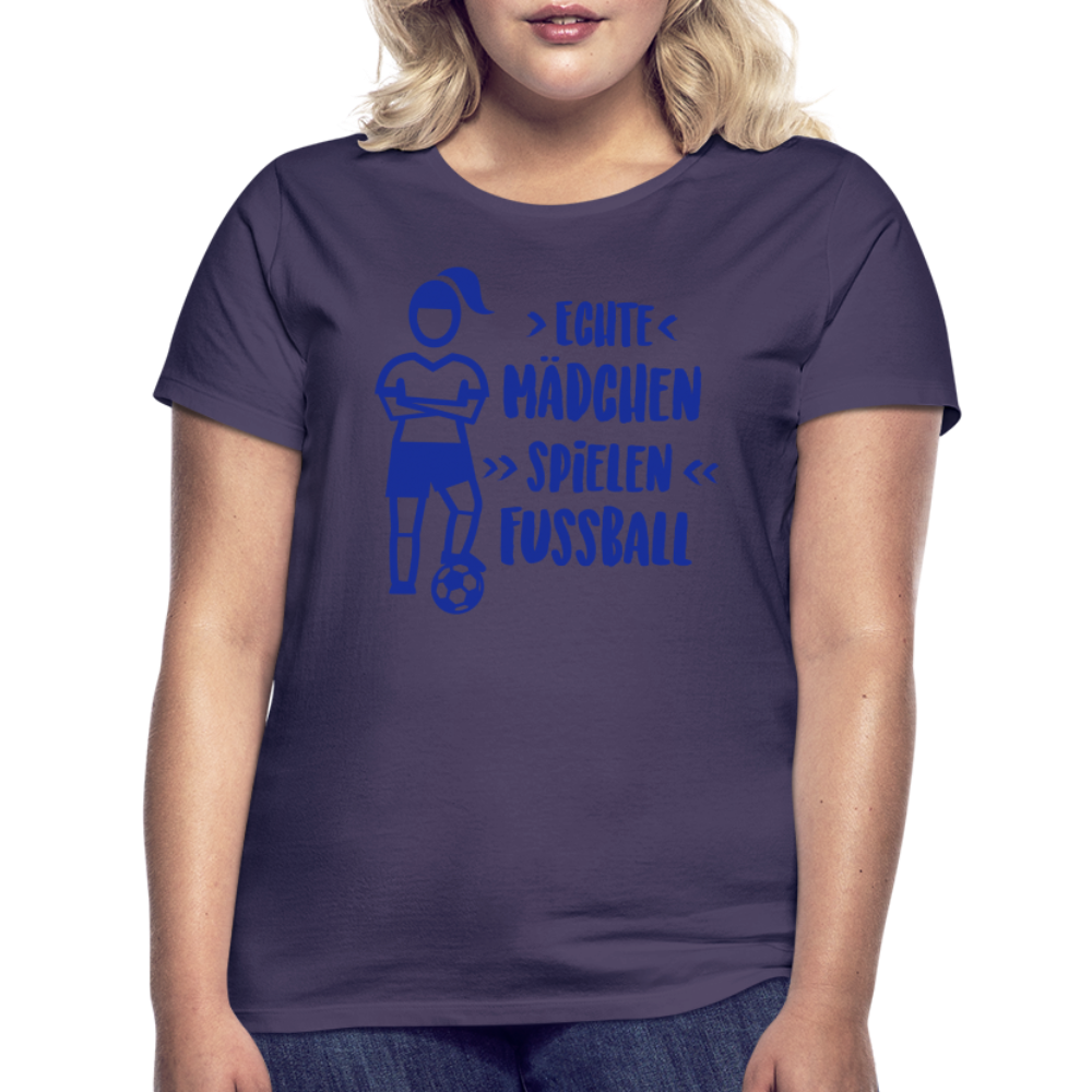 Echte Mädchen, T-Shirt, Damen - Dunkellila