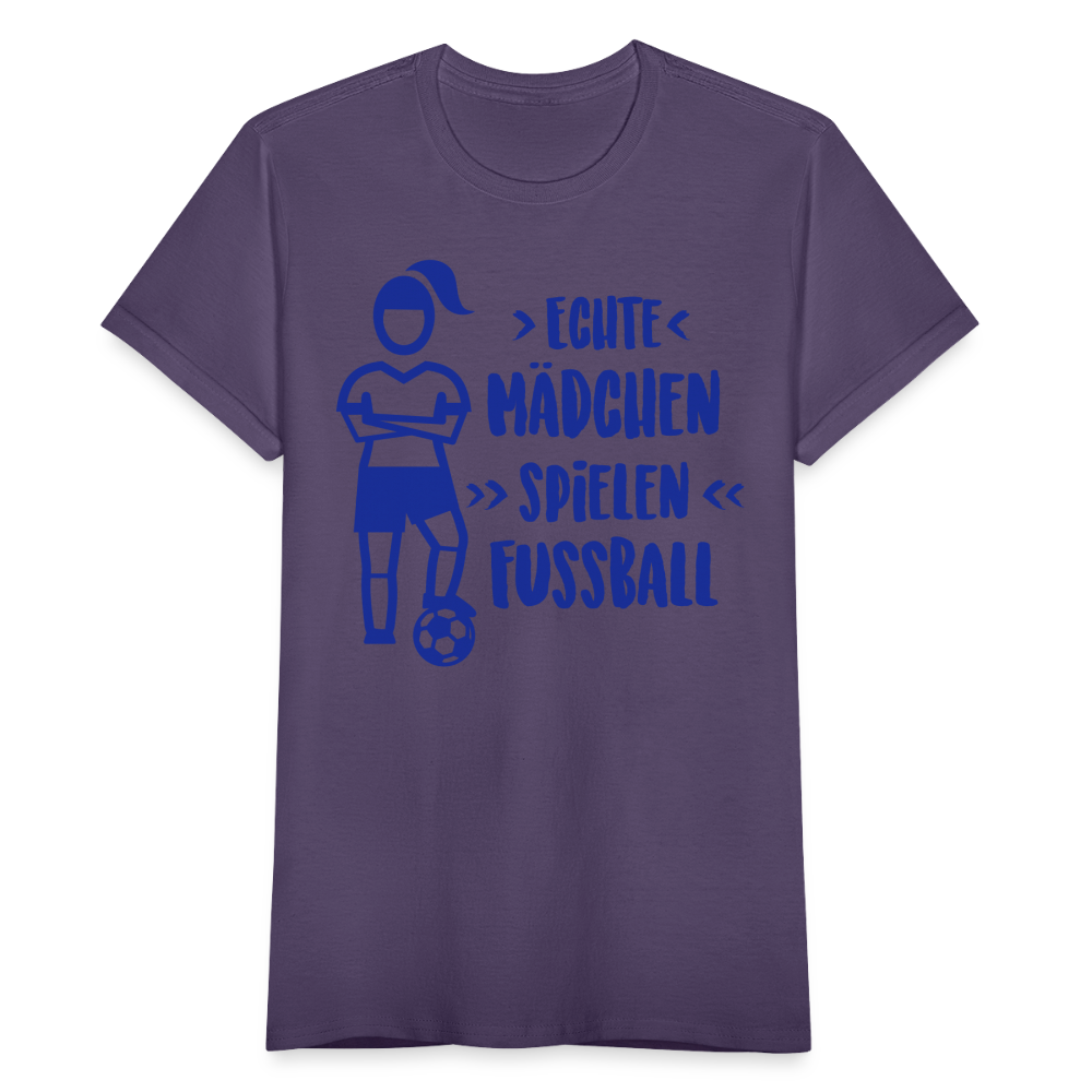Echte Mädchen, T-Shirt, Damen - Dunkellila