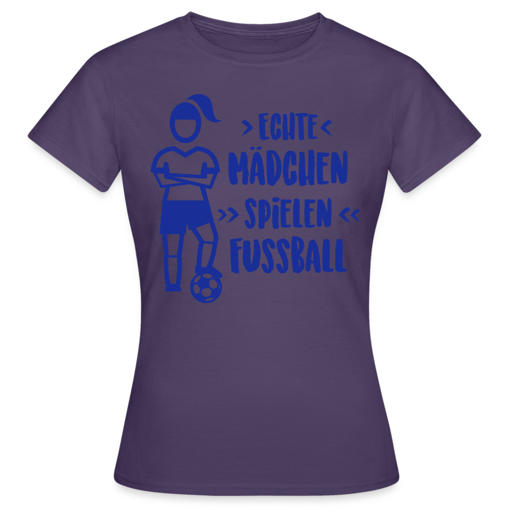 Echte Mädchen, T-Shirt, Damen - Dunkellila