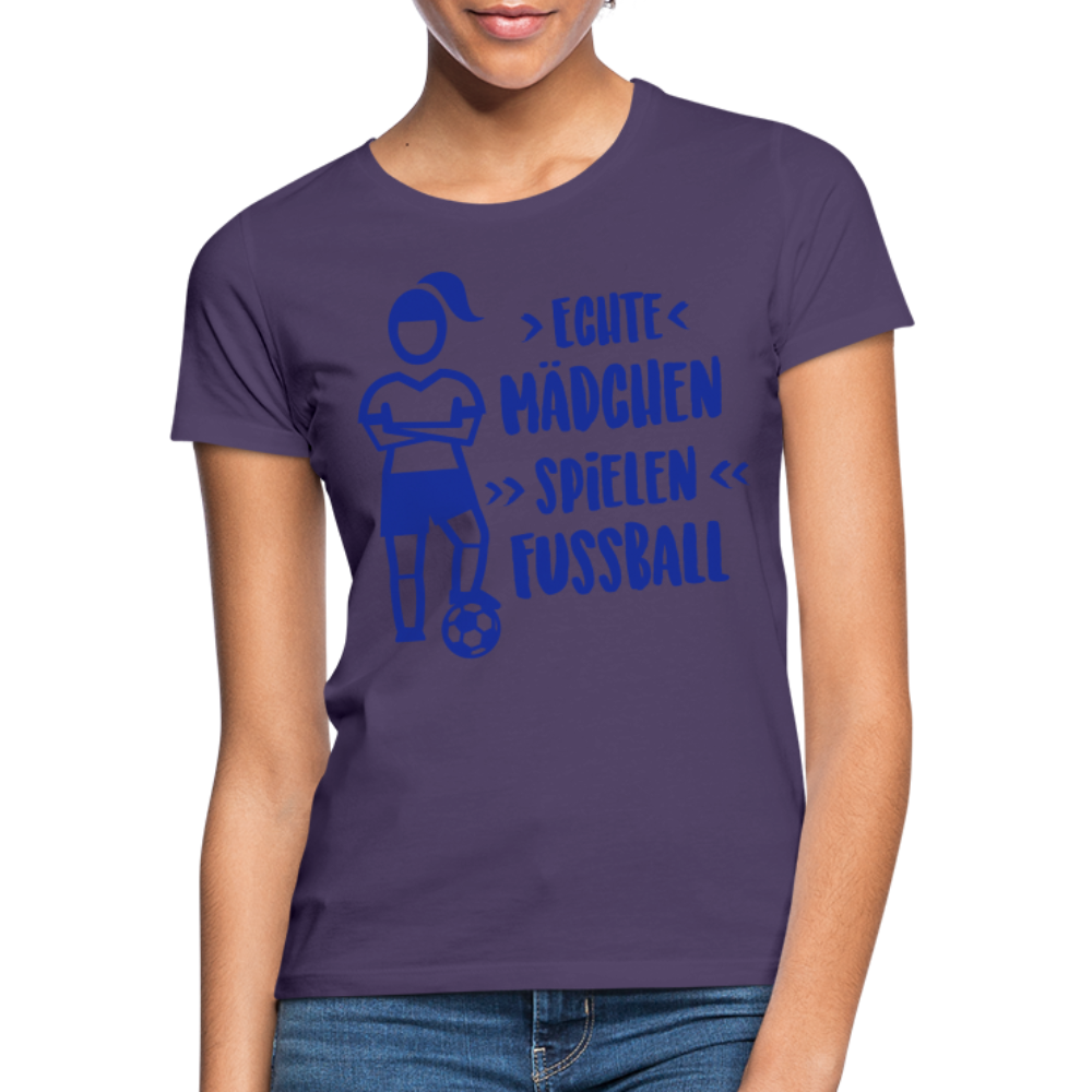 Echte Mädchen, T-Shirt, Damen - Dunkellila