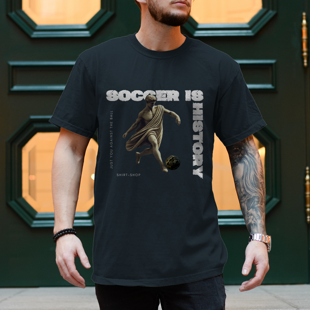 Herren T-Shirt Historischer Fußballer englisch