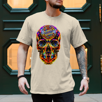 Herren T-Shirt FC Bayern Totenkopf