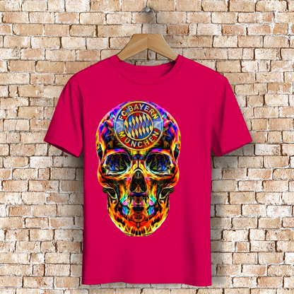 Herren Premium Bio T-Shirt FC Bayern Totenkopf