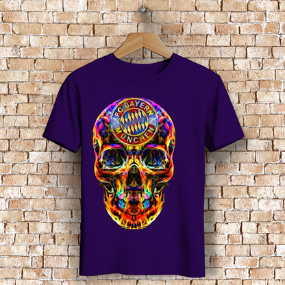 Herren Premium Bio T-Shirt FC Bayern Totenkopf