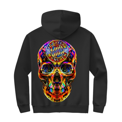 Herren Zipper Hoodie FC Bayern Totenkopf