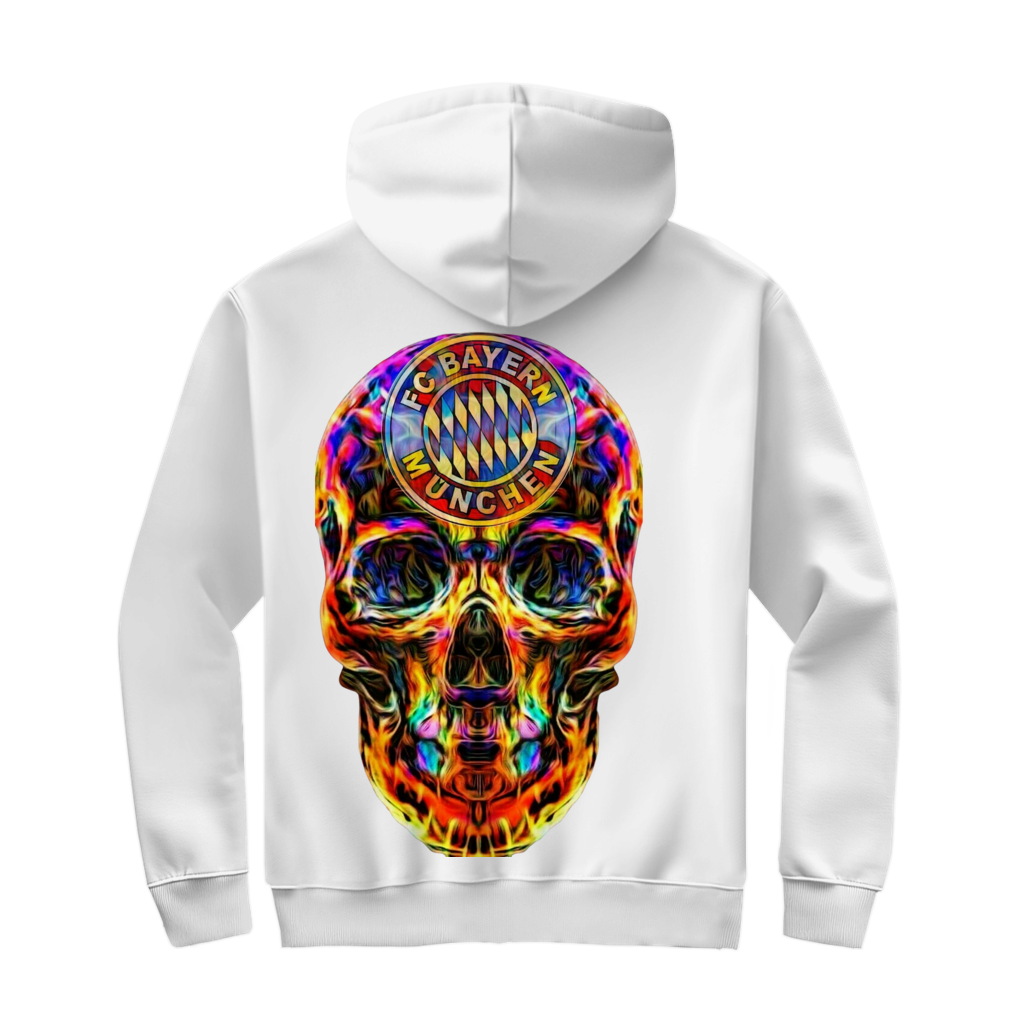 Herren Zipper Hoodie FC Bayern Totenkopf