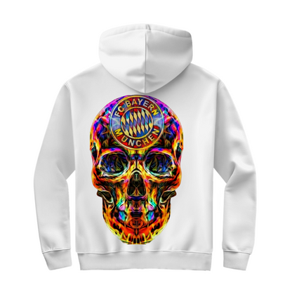 Herren Zipper Hoodie FC Bayern Totenkopf