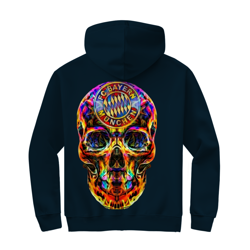 Herren Zipper Hoodie FC Bayern Totenkopf