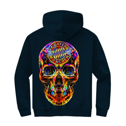 Herren Zipper Hoodie FC Bayern Totenkopf