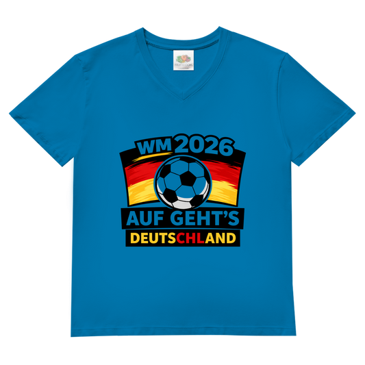 Herren Basic V-Neck T-Shirt WM 2026 1