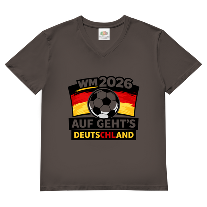 Herren Basic V-Neck T-Shirt WM 2026 1