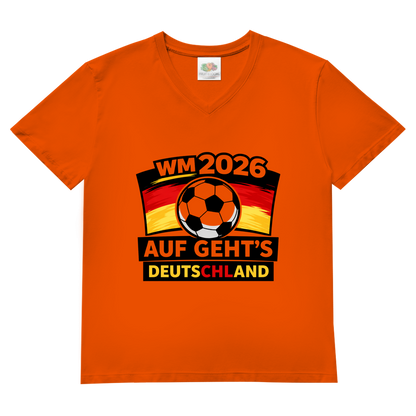 Herren Basic V-Neck T-Shirt WM 2026 1