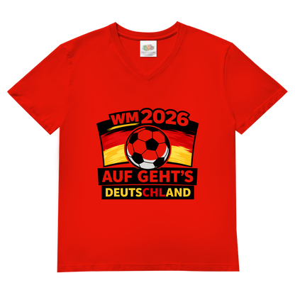 Herren Basic V-Neck T-Shirt WM 2026 1