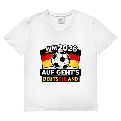 Herren Basic V-Neck T-Shirt WM 2026 1