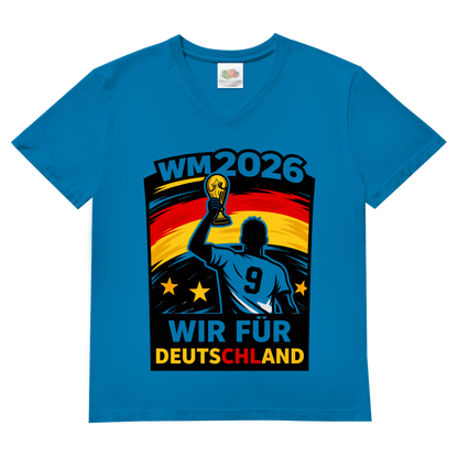 Herren Basic V-Neck T-Shirt WM 2026 2