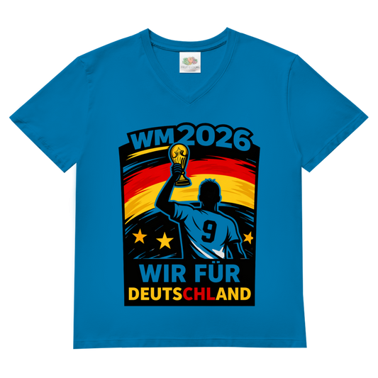 Herren Basic V-Neck T-Shirt WM 2026 2