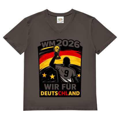Herren Basic V-Neck T-Shirt WM 2026 2